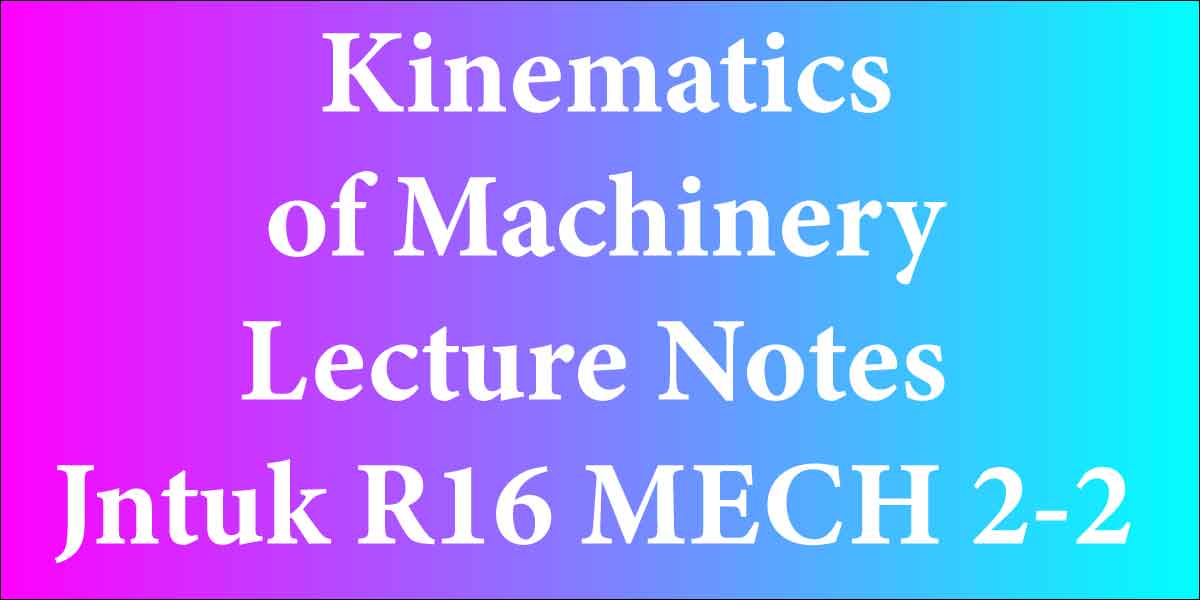 Machine Drawing Lecture Notes Jntuk R16 MECH 2-2