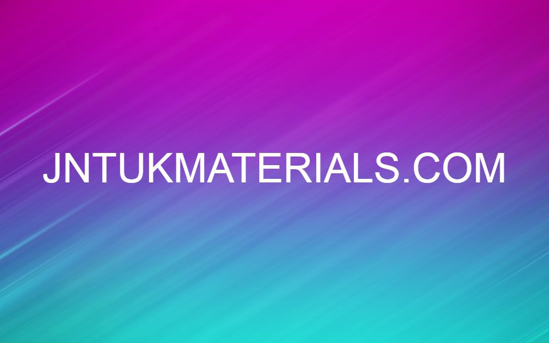 Cloud Computing JntukMaterials R16 Latest 4-1 Materials Unit 3 Download